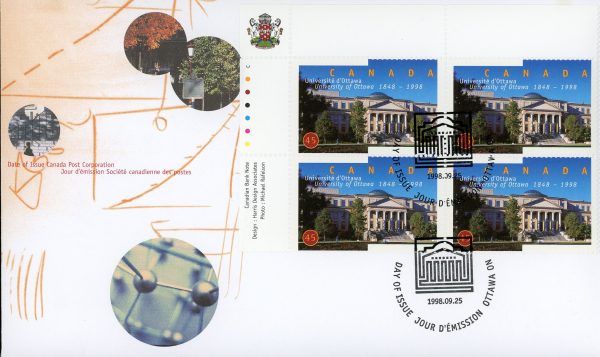 Canada FDC PB#1756 - Tabaret Hall (1998) 45¢