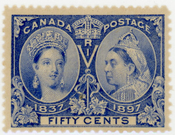 Canada Stamp #60 - Queen Victoria Jubilee (1897) 50¢ (FVF-MNH)