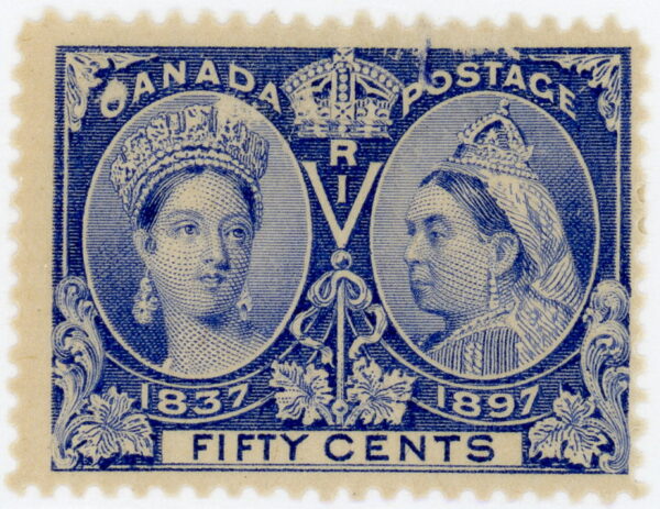 Canada Stamp #60 - Queen Victoria Jubilee (1897) 50¢ (F-MNH)