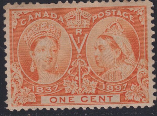 Canada Stamp #51 - Queen Victoria Jubilee (1897) 1¢ VF-MH