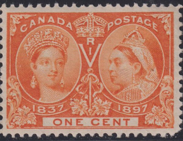 Canada Stamp #51 - Queen Victoria Jubilee (1897) 1¢ VF-MH