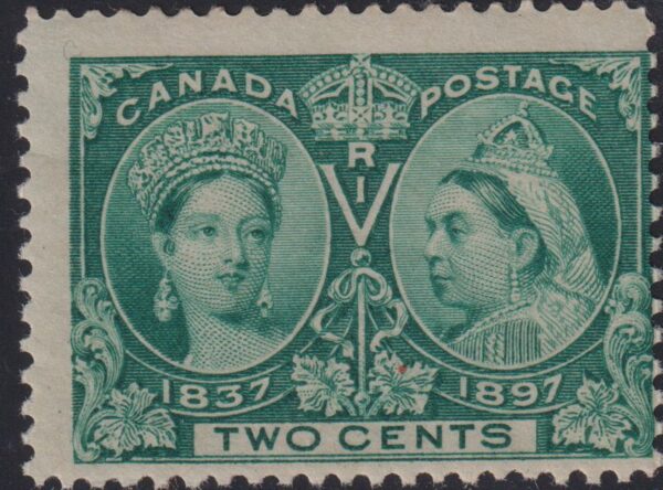 Canada Stamp #52 - Queen Victoria Jubilee (1897) 2¢ (F-MH)