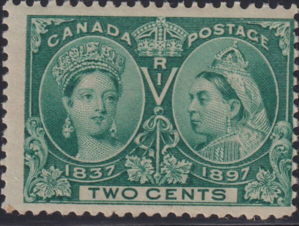 Canada Stamp #52 - Queen Victoria Jubilee (1897) 2¢ (F-MH)