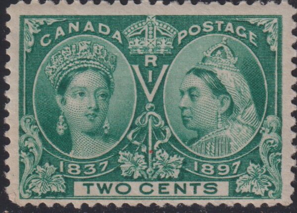 Canada Stamp #52 - Queen Victoria Jubilee (1897) 2¢ (FVF-MNH)