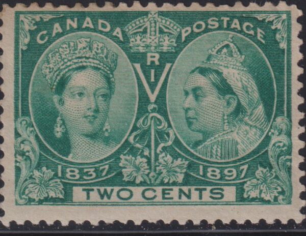 Canada Stamp #52 - Queen Victoria Jubilee (1897) 2¢ (VF-MH)