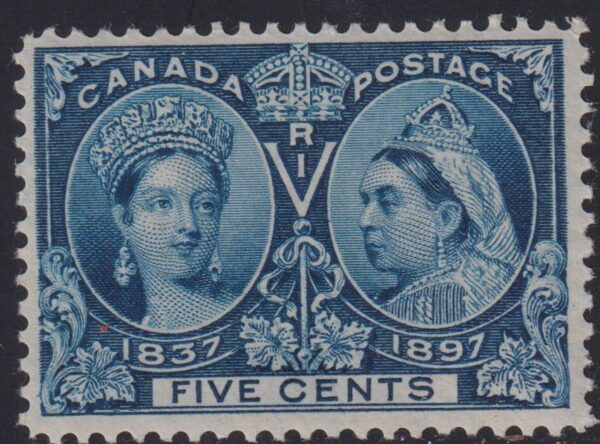 Canada Stamp #54 - Queen Victoria Jubilee (1897) 5¢ - (VF-MH)