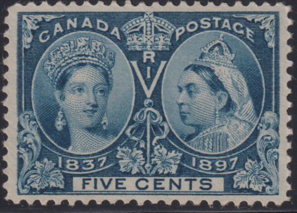 Canada Stamp #54 - Queen Victoria Jubilee (1897) 5¢ - VF-U