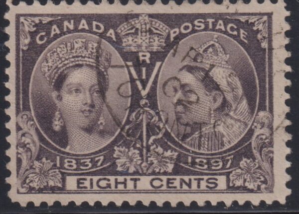 Canada Stamp #56 - Queen Victoria Jubilee (1897) 8¢ (FVF-U)