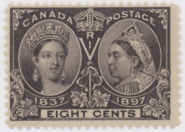 Canada Stamp #56 - Queen Victoria Jubilee (1897) 8¢ (FVF-MH)