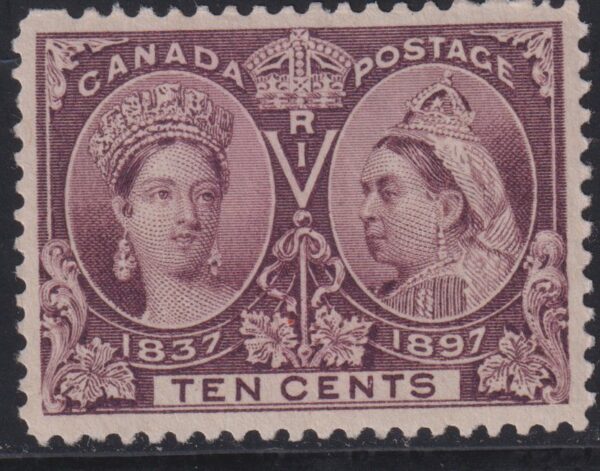 Canada Stamp #57 - Queen Victoria Jubilee (1897) 10¢ (VF-used)