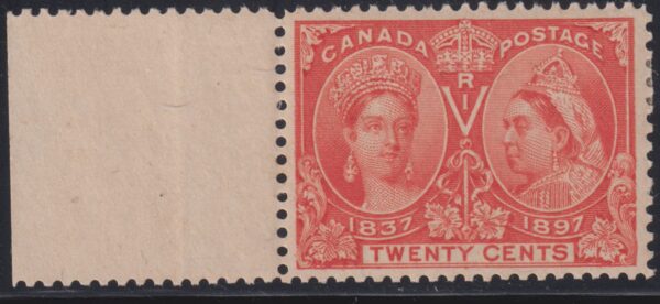 Canada Stamp #59 - Queen Victoria Jubilee (1897) 20¢ VF-MLH