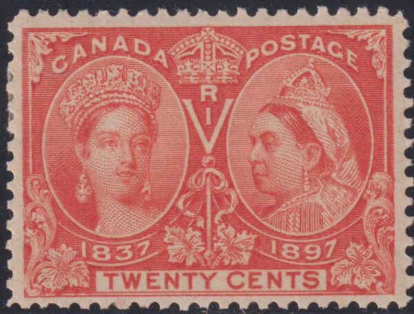 Canada Stamp #59 - Queen Victoria Jubilee (1897) 20¢ VF-MLH