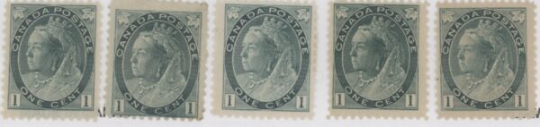 Canada Stamp #75 - Queen Victoria (1898) 1¢ -F-MH