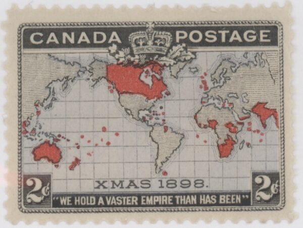 Canada Stamp #86 - Christmas, Map of British Empire (1898) 2¢ FVF-MNH