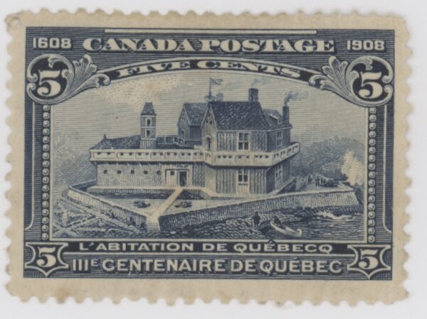 Canada Stamp #101 - Quebec in 1700 (1908) 10¢ VF-MH