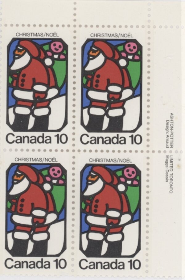 Canada Stamp PB#627 - Santa Claus (1973) 10¢