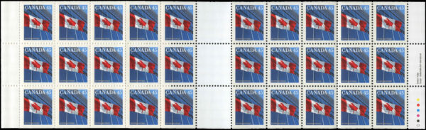 Canada Stamp Booklet - #BK206 Flag over Building (1998) 30 x 45¢ Booklet of 30 stamps (#1362b in cover) - Image 2