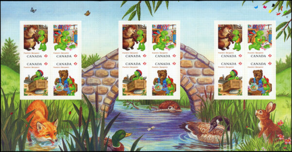 Canada Stamp Booklet - #BK487 Franklin The Turtle (2012) 12 x P (61¢) Booklet of 12 stamps (#2545a in cover) - Image 2