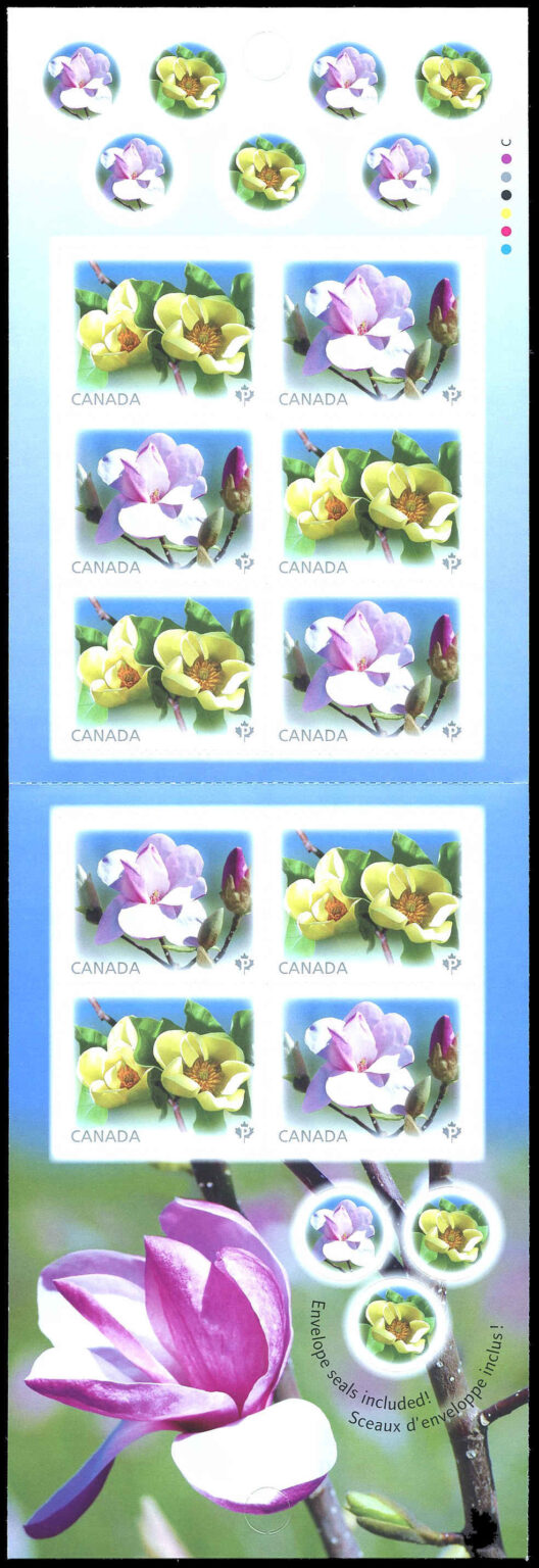 Canada Stamp Booklet - #BK531 Magnolias (2013) 10 x P (63¢) Booklet of 10 stamps (#2625a in cover) - Image 2