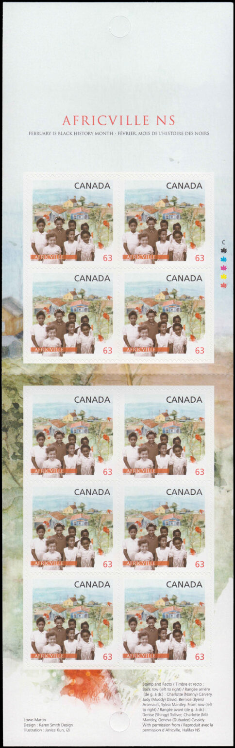 Canada Stamp Booklet - #BK570 Africville (Halifax, NS) (2014) 10 x 63¢ Booklet of 10 stamps (#2702a in cover) - Image 2