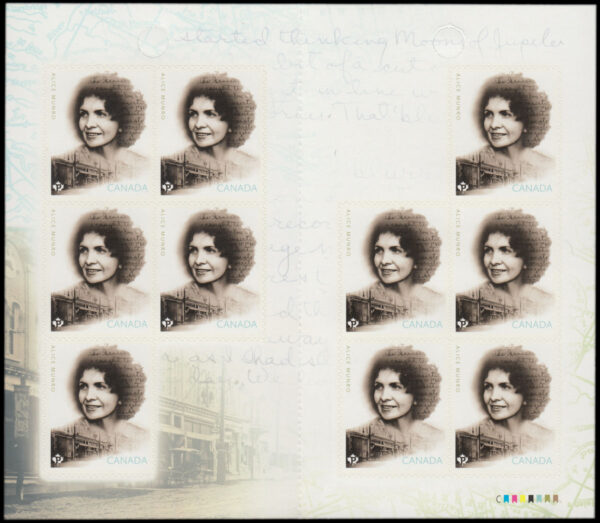 Canada Stamp Booklet - #BK625 Alice Munro (2015) 10 x P (85¢) Booklet of 10 stamps (#2850a in cover) - Image 2