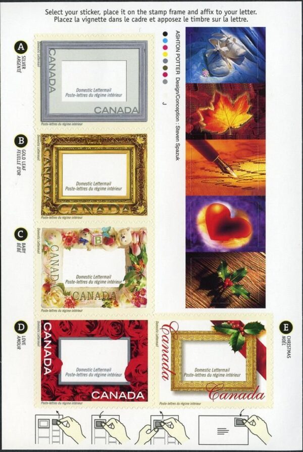 Canada Stamp Booklet - #BK246 Picture Postage (2001) 5 x 47¢ Booklet of 5 stamps (#1918 in cover) - Image 2