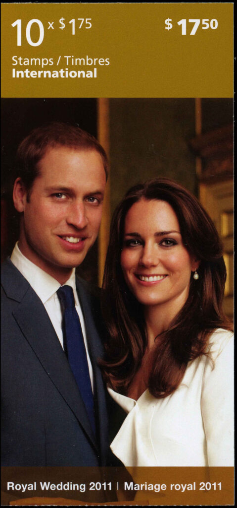 Canada Stamp #2467a (BK454) - Catherine Middleton and Prince William (2011) 10 x $1.75 Booklet pane of 10 - Image 2