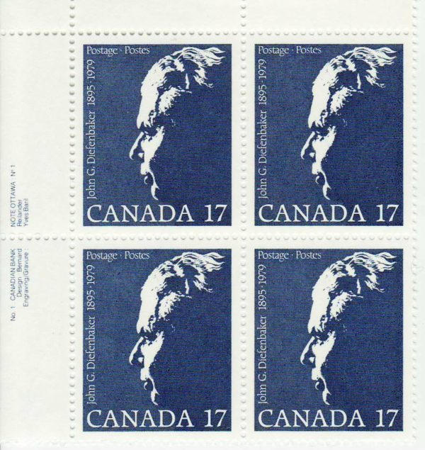 Canada PB#859 - John George Diefenbaker (1980) 17¢