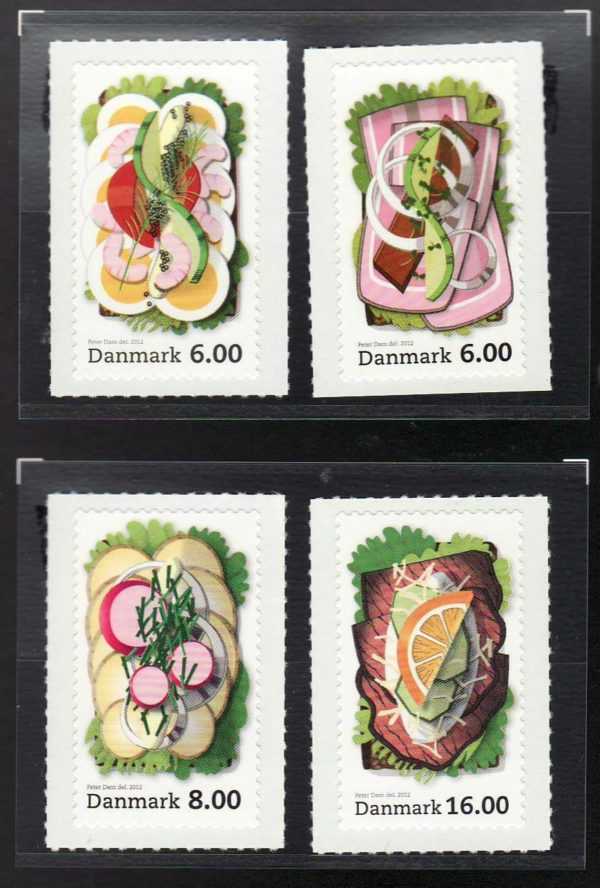 Denmark Scott #1596-1599 -2012 - Set of 4 - SA BOOKLET Sandwiches