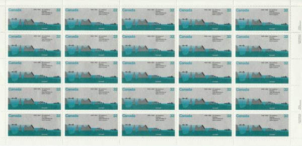 Canada Stamp SHEET#1015 - Seaway Locks (1984) 32¢