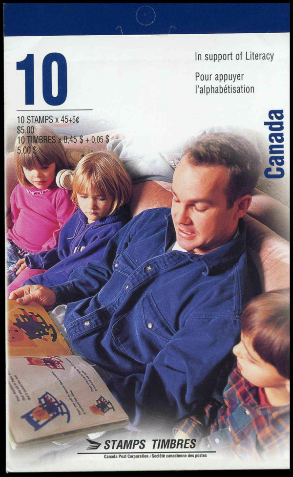 Canada sc#B13a Literacy : Literacy Begins at Home, Booklet Bk193b, Mint-NH, 1996 - Image 3