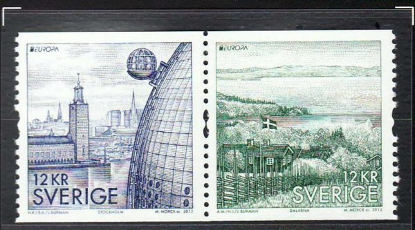 Sweden 2674 MNH EUROPA, Architecture, Flag, Ericsson Globe Arena