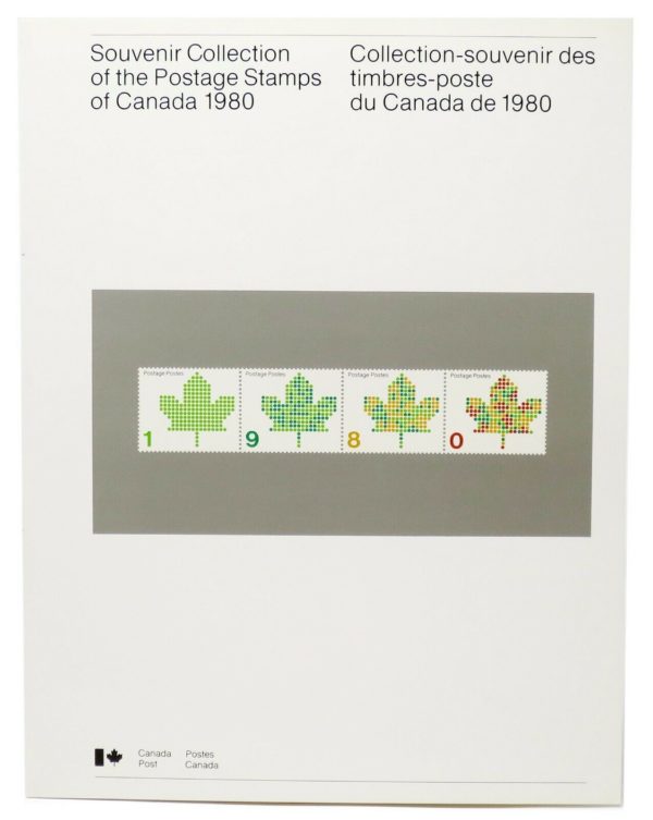 CANADA 1980 Year Book Stamp Collection, A full set of Canada Post’s 1980 Stamps