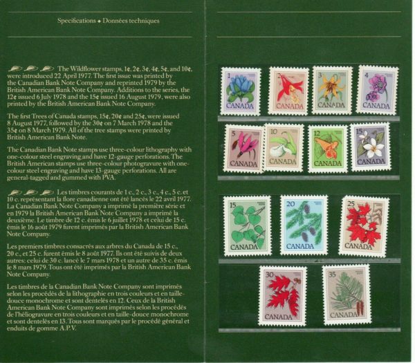 Canada Post - Thematic Collection #19 - Wildflowers and Trees (1982)