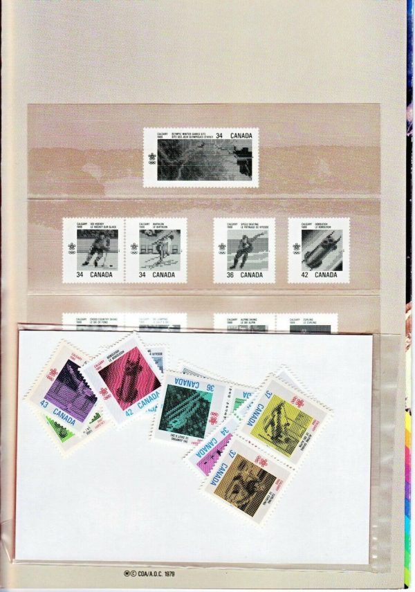 1988 Calgary Olympics Stamp Set TC-38 (Includes the set of stamps from 1986-1988) MNH - Image 3