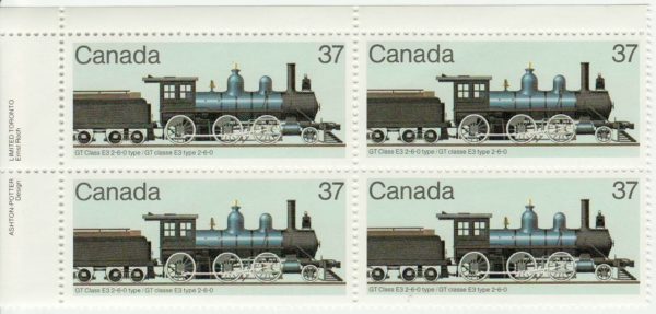 Canada PB#1038 - GT Class E3 2-6-0 type (1984) 37¢