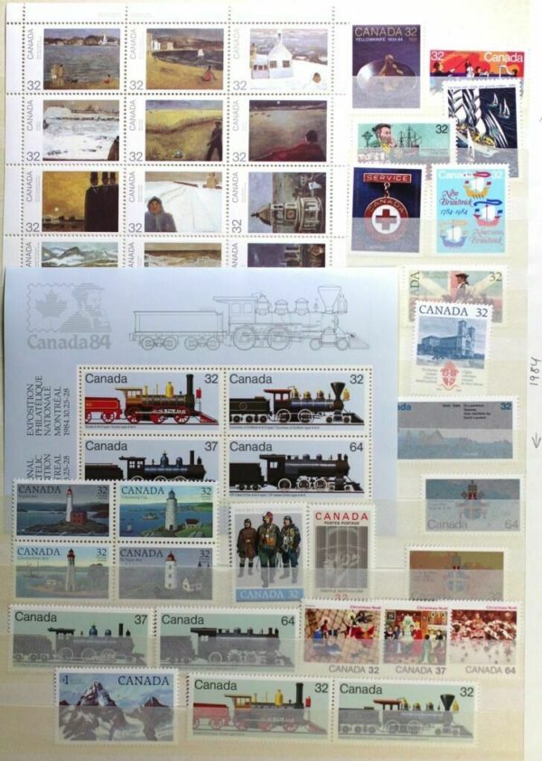 CANADA 1984 Year Book Stamp Collection, A full set of Canada Post’s 1984 Stamps - Image 3