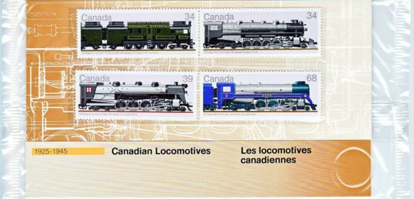 Canada  Scott #TC35,1118-1121  Cdn  Locomotives  MNH (1986)