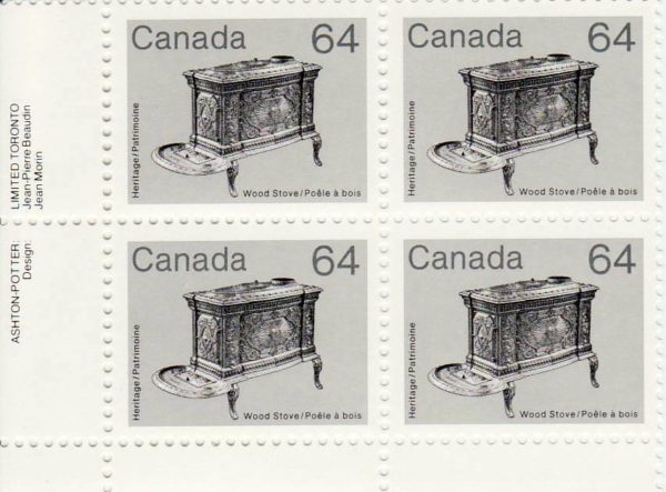 Canada PB#932 - Wood Stove (1983) 64¢