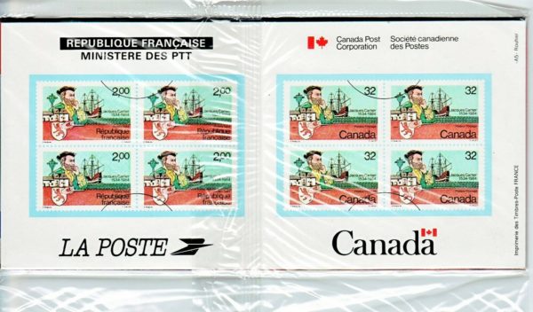 1984 THEMATIC COLLECTION # 23 CANADA/France CAN#1011 JACQUES CARTIER